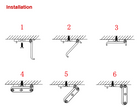 Step by step instruction on how to install the bracket and how it functions after installation.