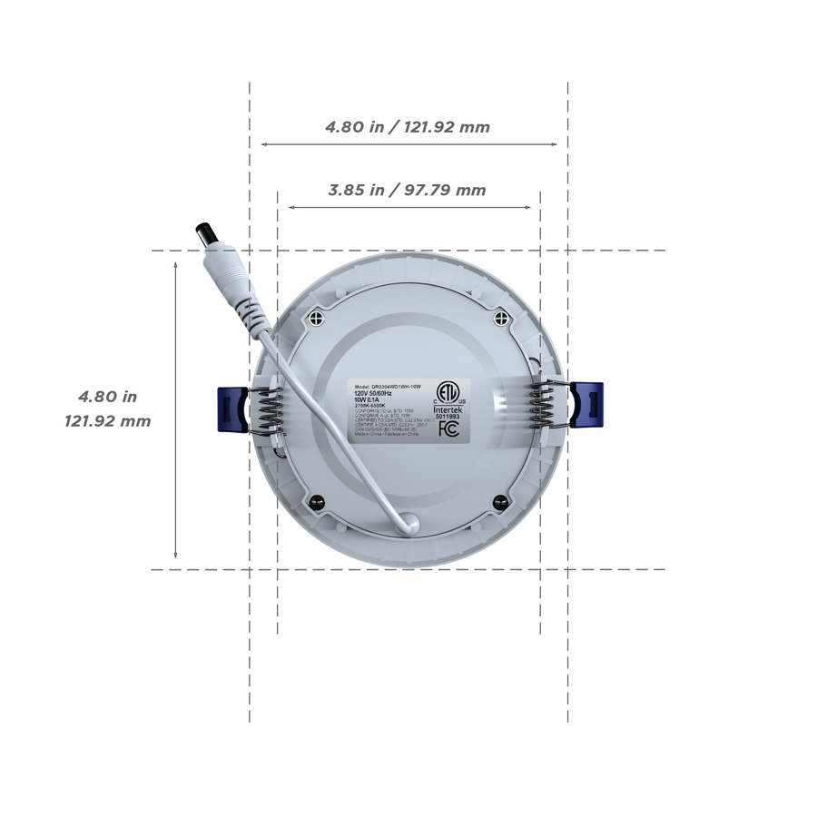 4" Round Low Profile Recessed Panel Light