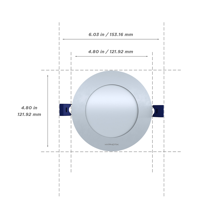 4" Round Low Profile Recessed Panel Light