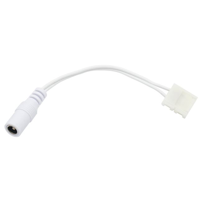 CLICKLOCK™ Female DC Plug with 8mm Splice Connector, 6" - 5 Pack